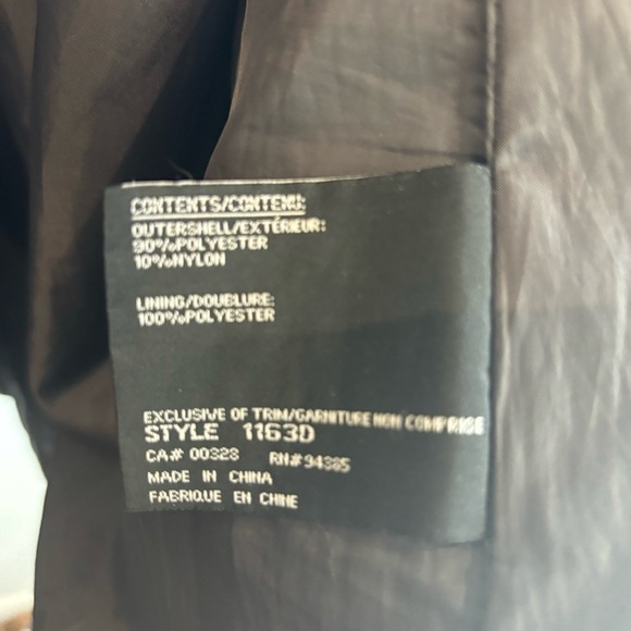 LONDON FOG Sz XL Jacket Coat Snap Zipper Closure Drawstrings Hooded Lined - Picture 11 of 13